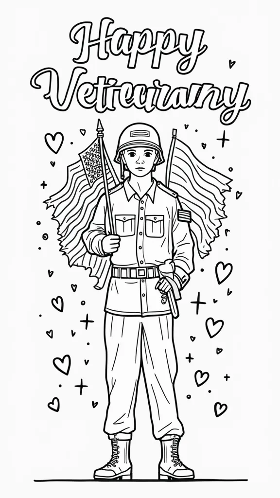 thank you veterans day coloring pages